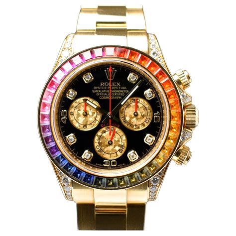 rolex daytona gold bezel|Rolex daytona chronograph diamond.